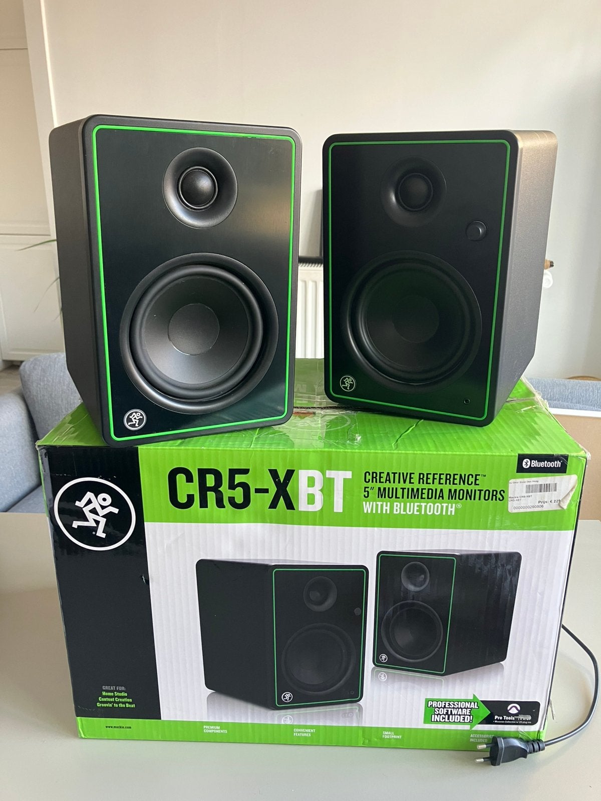 Mackie CR5-XBT 5” multimedia monitors met Bluetooth, TV, Hi-fi & Vidéo, Enceintes, Bluetooth, Enlèvement ou Envoi, Comme neuf