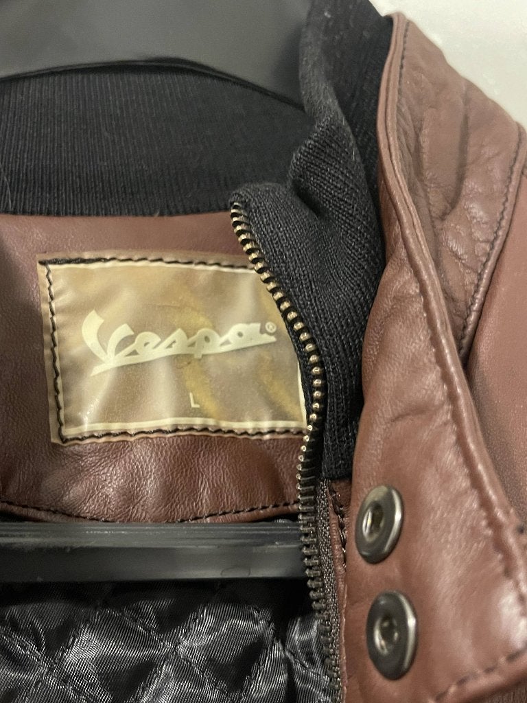 Vespa lederen vest, Motos, Femmes, Seconde main, Vespa - Piaggio, Manteau | cuir