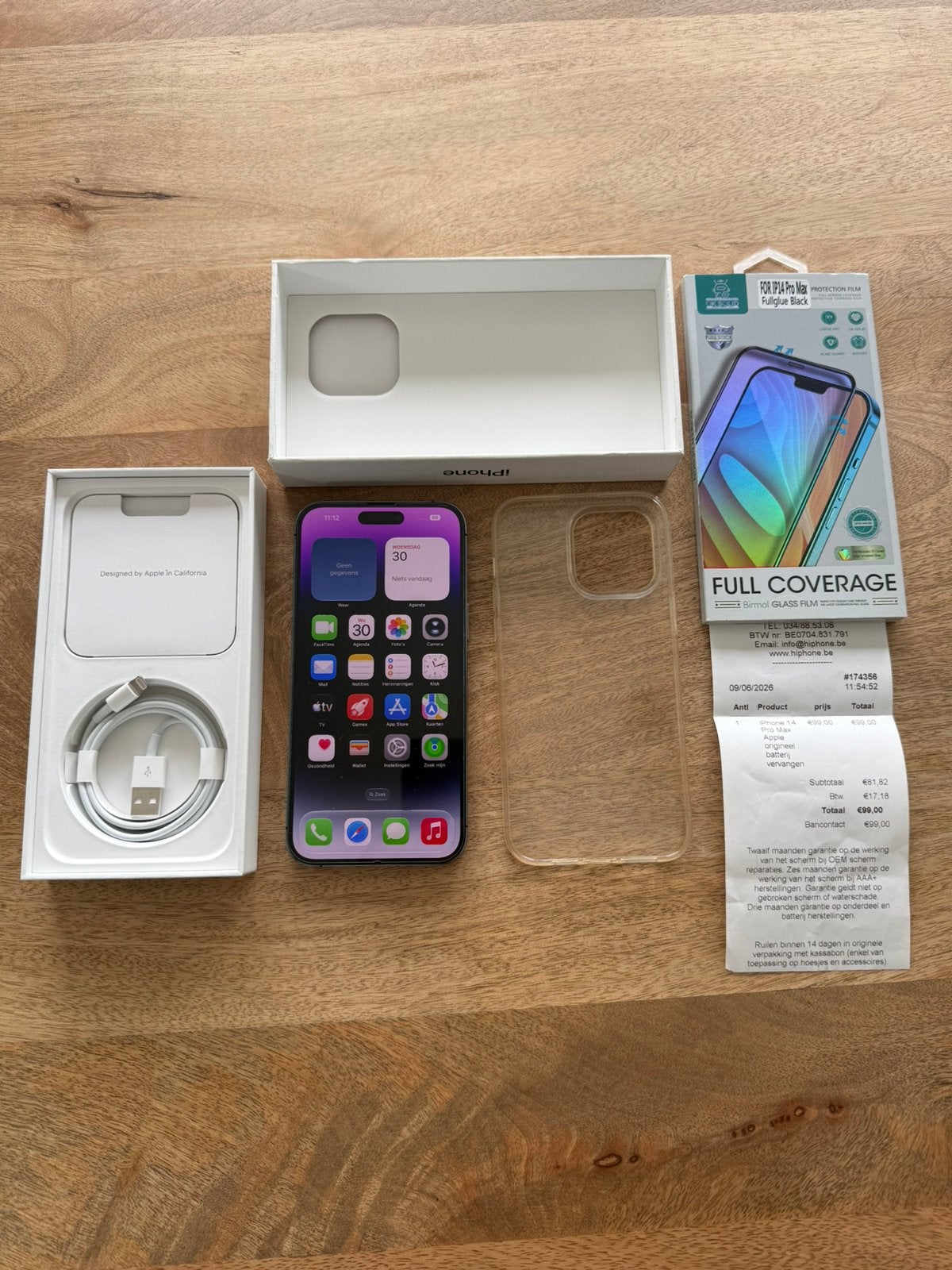 iPhone 14 Pro Max 256 gb Paars Perfecte Staat, 256 GB, Paars, Ophalen of Verzenden, Zo goed als nieuw