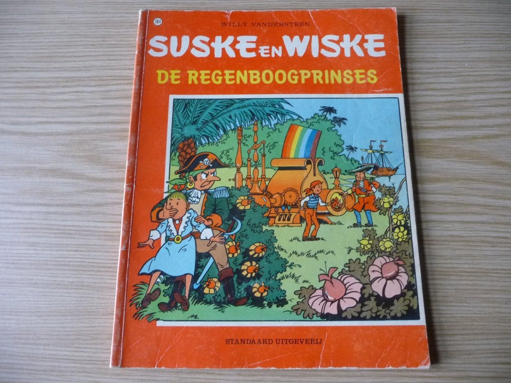 Suske & Wiske 184. De regenboogprinses EERSTE DRUK €2,5, Boeken, Willy Vandersteen, Eén stripboek, Ophalen of Verzenden, Zo goed als nieuw