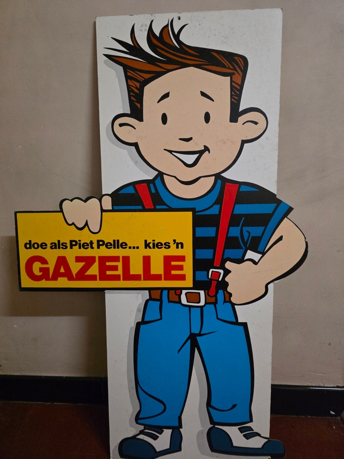 reclame-display voor het fietsmerk Gazelle., Ophalen of Verzenden, Gebruikt, Reclamebord