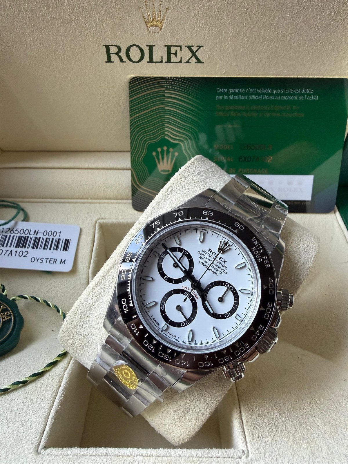 Rolex Daytona Panda, Handtassen en Accessoires, Staal, Polshorloge, Nieuw, Ophalen of Verzenden