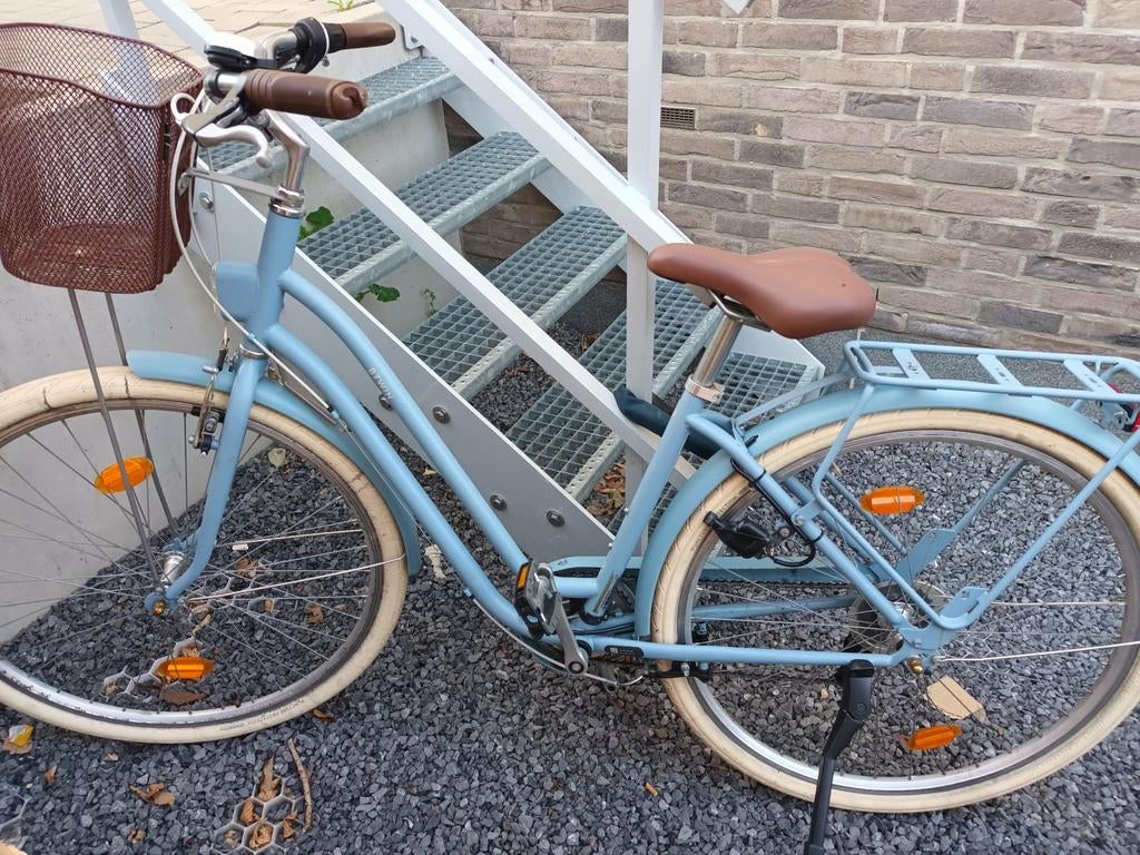 Trendy stadsfiets in jeansblauw, Ophalen, Zo goed als nieuw, Overige merken