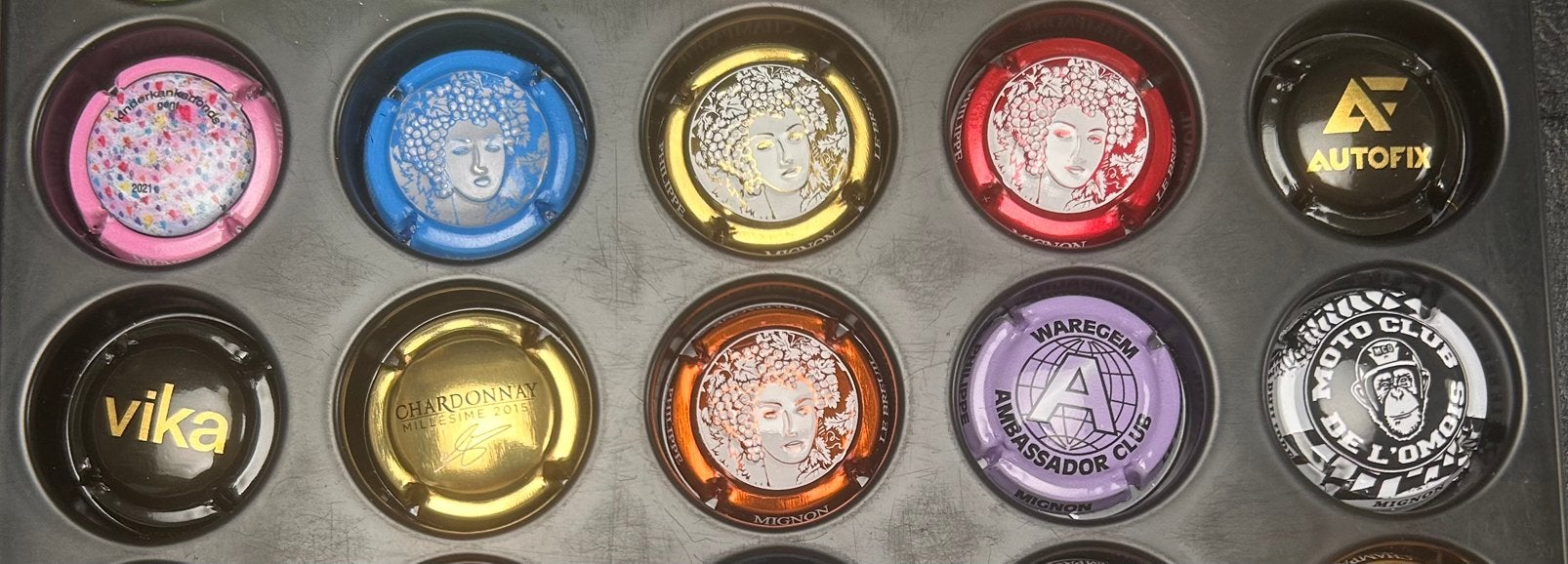 10 mooie champagne capsules, Ophalen of Verzenden