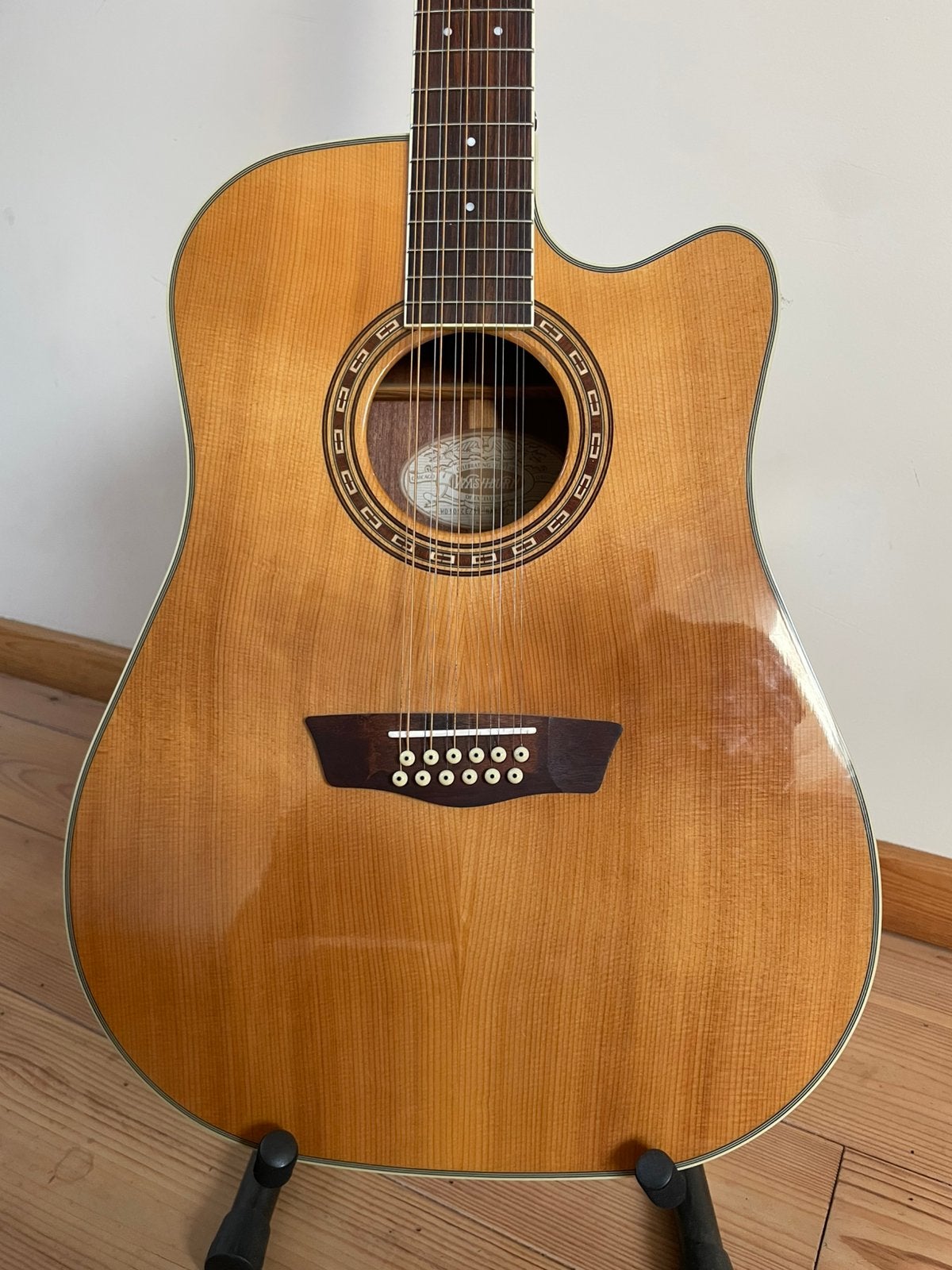 Guitare electro acoustique 12 cordes washburn wd10sce, Musique & Instruments, Enlèvement, Comme neuf, 12 cordes