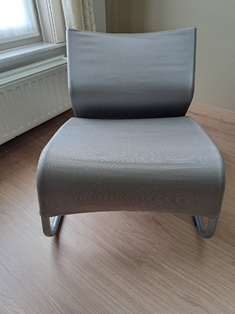 relaxstoel grijs - ikea, Enlèvement, Comme neuf, Métal