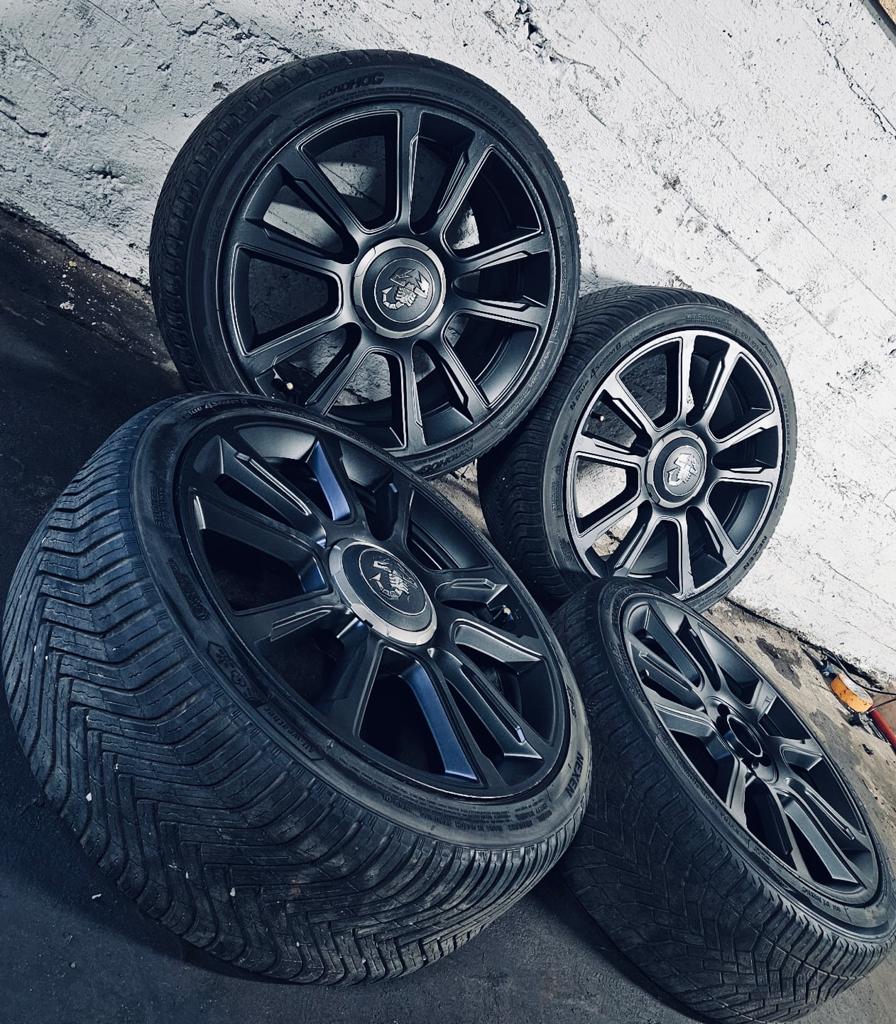 Jantes 17 Abarth 4X98, Autos : Pièces & Accessoires, Pneus & Jantes, Pneus et Jantes, 4 Saisons, 17 pouces, Enlèvement