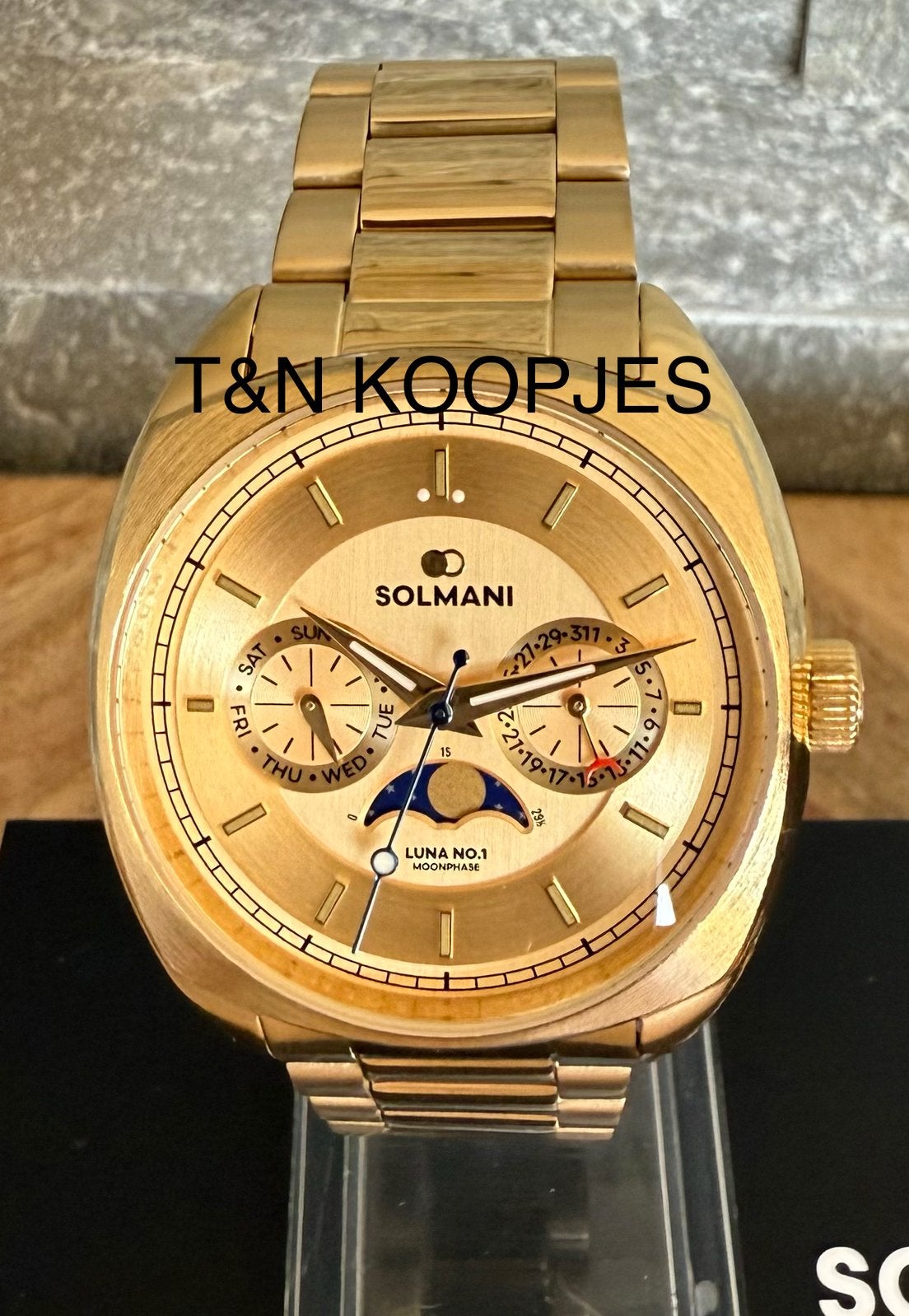 SOLMANI LUNA MOONPHASE CHRONO TWV699€! 💯%NIEUW, CERTIFICAAT, Ophalen of Verzenden, Nieuw
