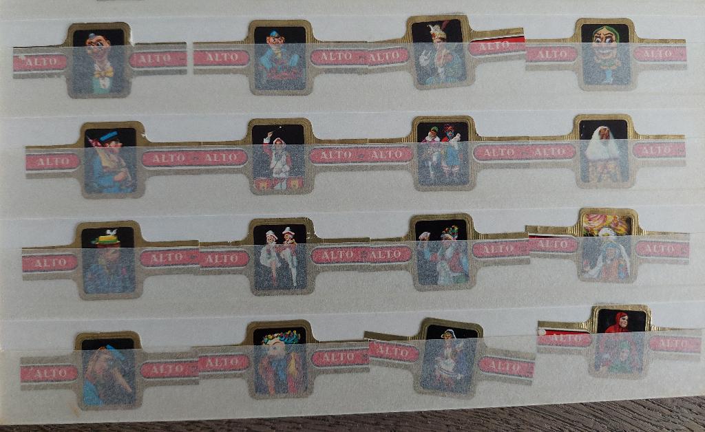 sigarenbandjes ALTO "carnaval", Verzamelen, Ophalen of Verzenden, Zo goed als nieuw, Sigarenbandjes