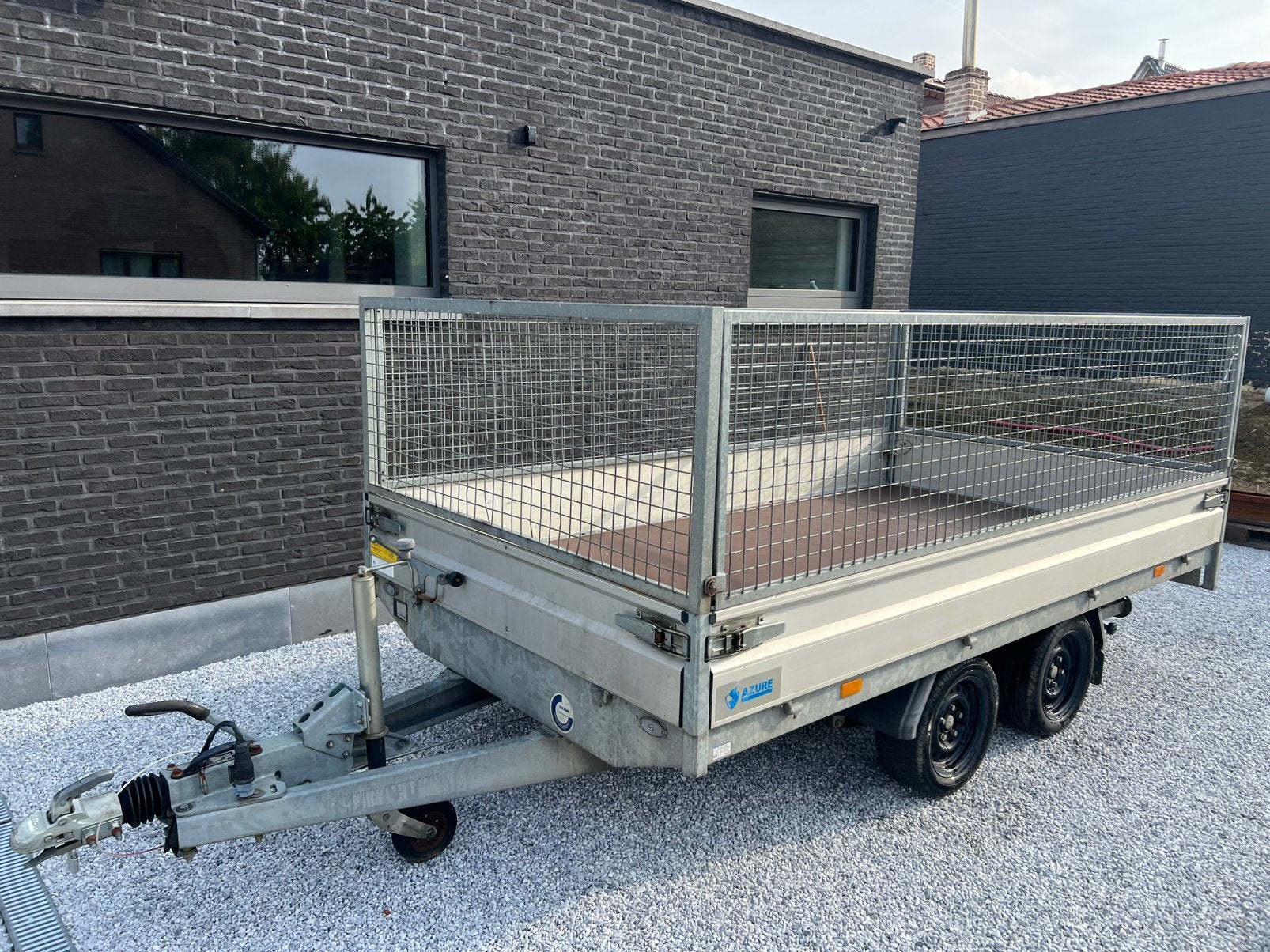 Aanhangwagen Hapert Azure 3500kg dubbelasser, Ophalen, Gebruikt