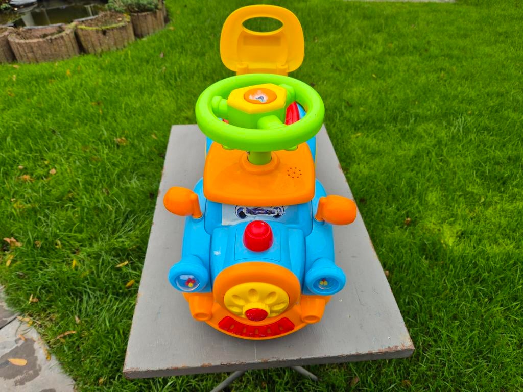 Te koop loopauto, Ophalen