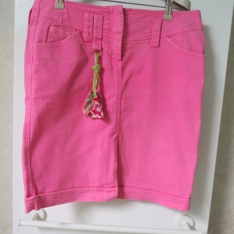 Rokje roze jeanskatoen Blumarine mt 42 (it 46), Kleding | Dames, Blumarine, Maat 42/44 (L), Ophalen of Verzenden, Zo goed als nieuw