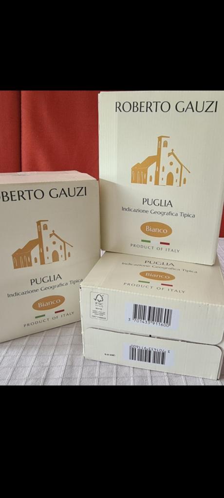 Vin blanc - lot de 3 cubis de 3 litres, Enlèvement