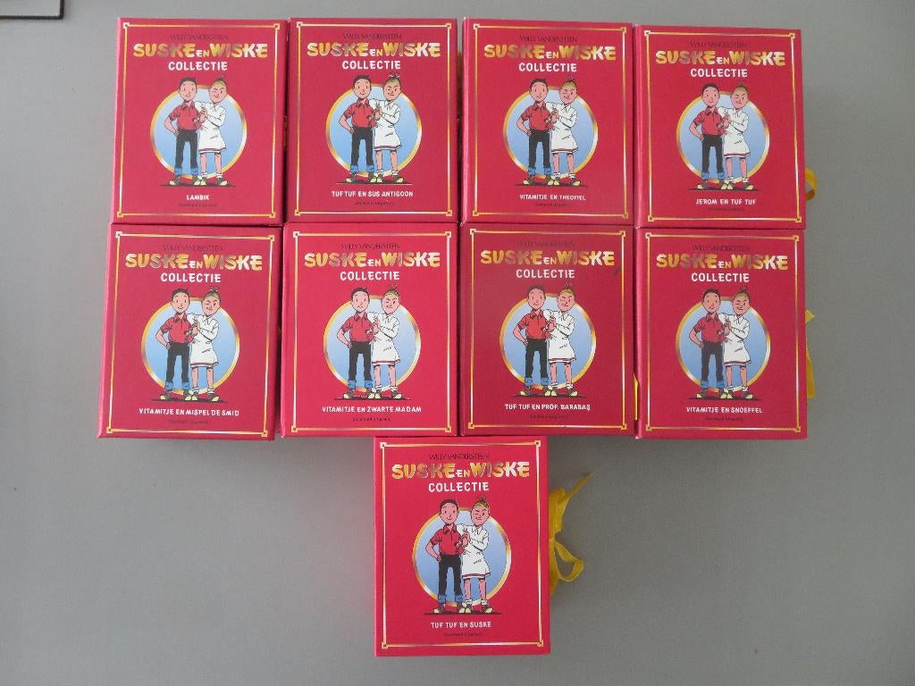 Suske en Wiske 9 doosjes schaakstukken uitgave kruidvat, Verzamelen, Stripfiguren, Ophalen of Verzenden, Suske en Wiske, Zo goed als nieuw