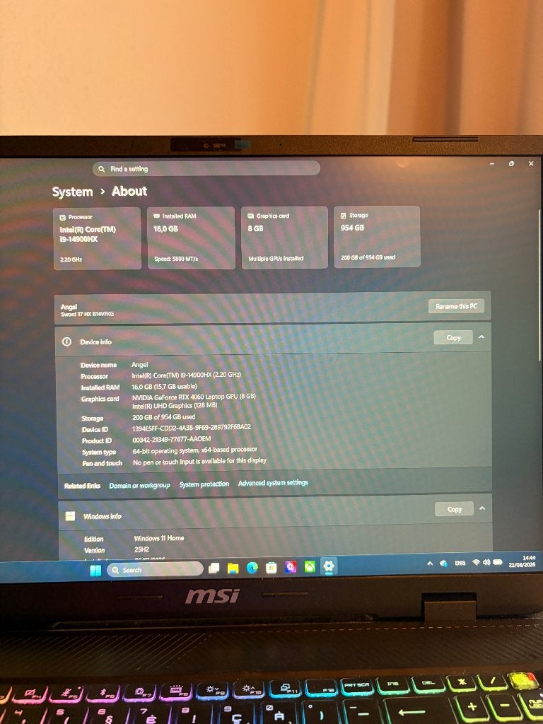 Pc Gaming MSI, Informatique & Logiciels, MSI, 17 pouces ou plus, Comme neuf, Enlèvement