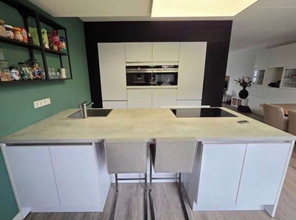 Keuken  reeds gedemonteerd, Huis en Inrichting, Ophalen, Gebruikt, Overige materialen, Wit