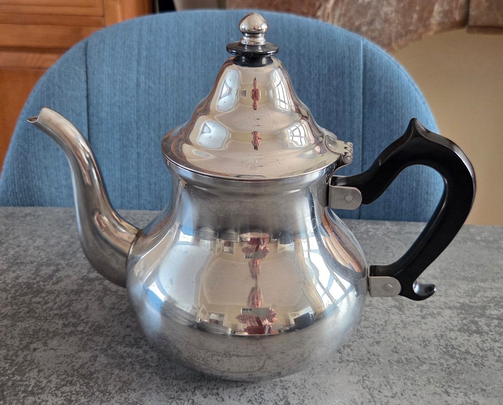 Authentique théière marocaine comme neuve, Maison & Meubles, Cuisine | Vaisselle, Enlèvement ou Envoi, Théière