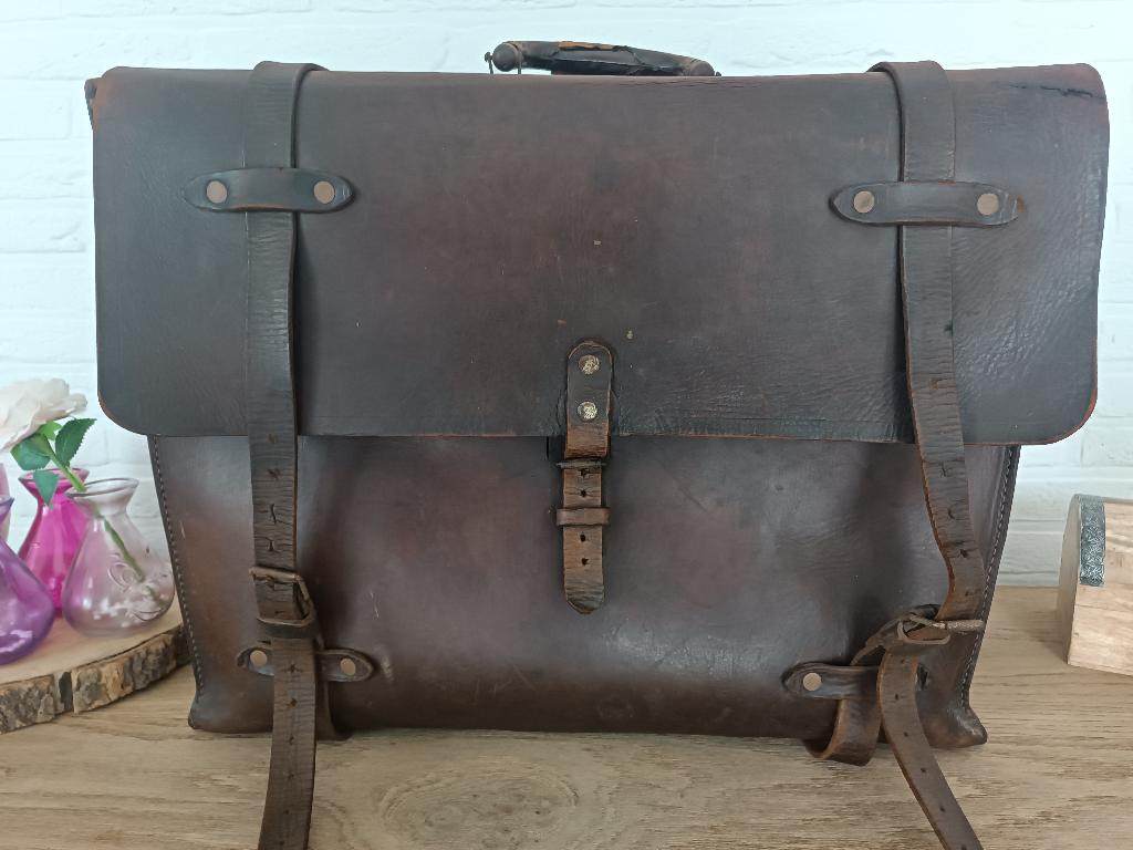 Lederen tas voor documenten WW2, Verzamelen, Ophalen of Verzenden, Landmacht, Overige typen