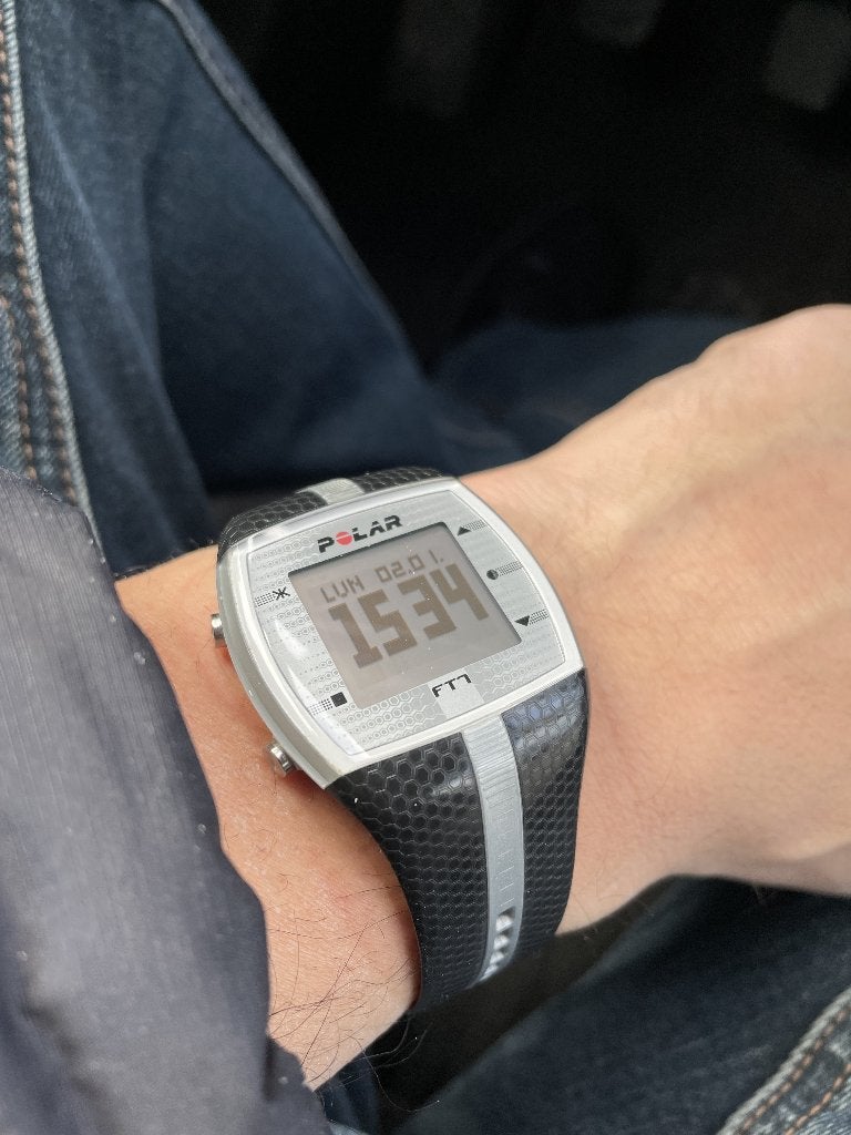 Montre Polar FT 7 + Ceinture cardio Polar H1, Sports & Fitness, Enlèvement, Utilisé, Polar, Avec ceinture thoracique