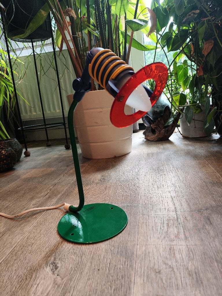 Lampe de bureau vintage ESTO (années 80 — Memphis design), Collections, Rétro, Enlèvement ou Envoi