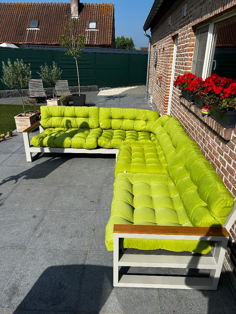 lounge kussens buiten, Tuin en Terras, Ophalen, Zo goed als nieuw