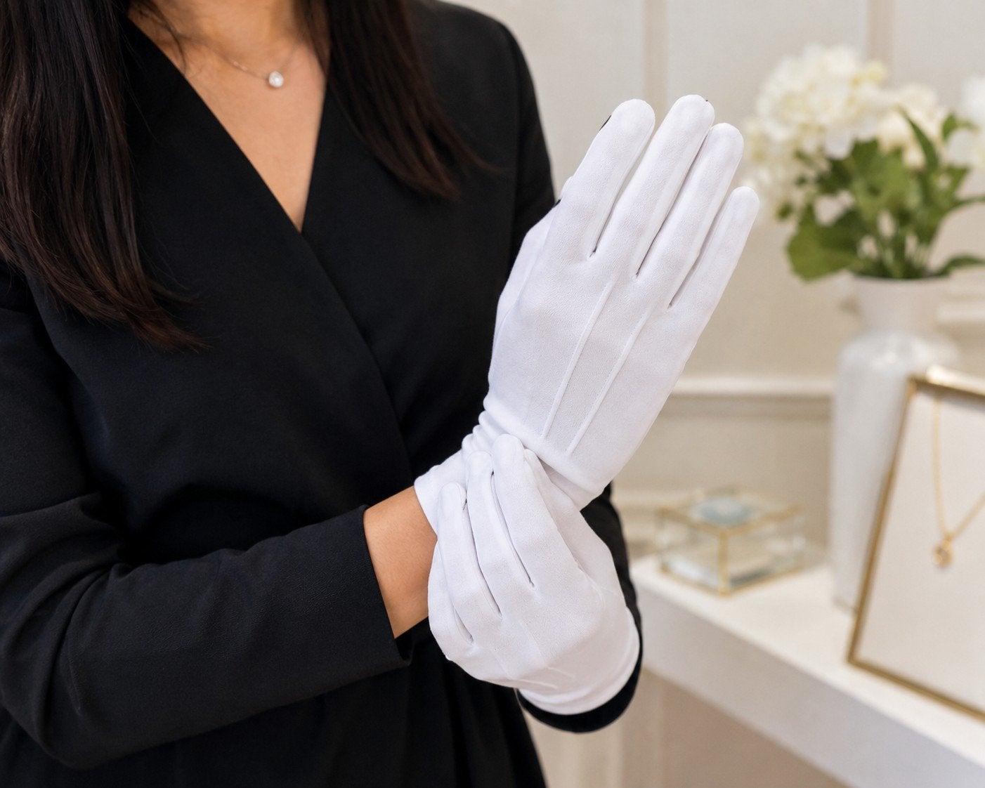 Lot de 2 paires de gants blancs en coton – Neufs, Vêtements | Femmes