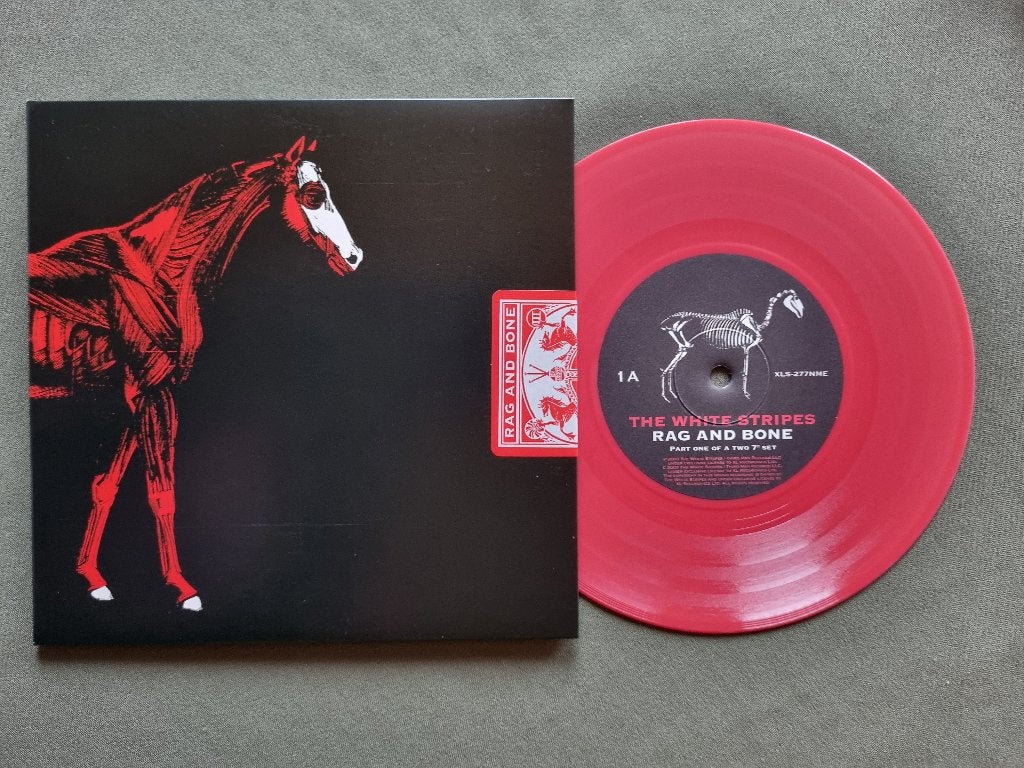 The White Stripes – Rag And Bone (UK vinyl 7”, XLS-277NME), Cd's en Dvd's, Vinyl | Rock, Colored vinyl, Ophalen of Verzenden, 7 inch