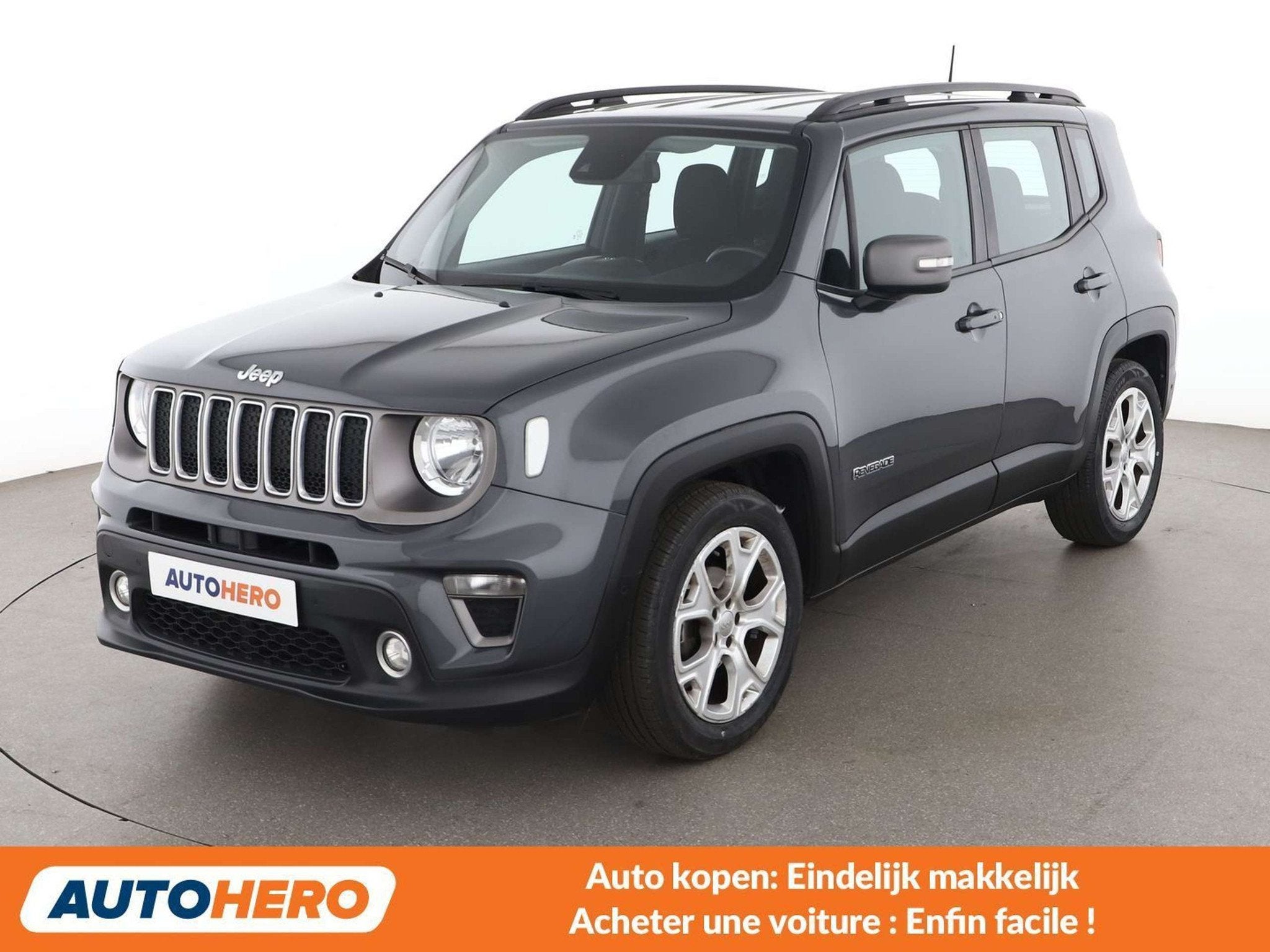 Jeep Renegade 1.0 TGDi Limited 4x2, Autos, Argent ou Gris, Euro 6, Détection des panneaux routiers, Boîte manuelle