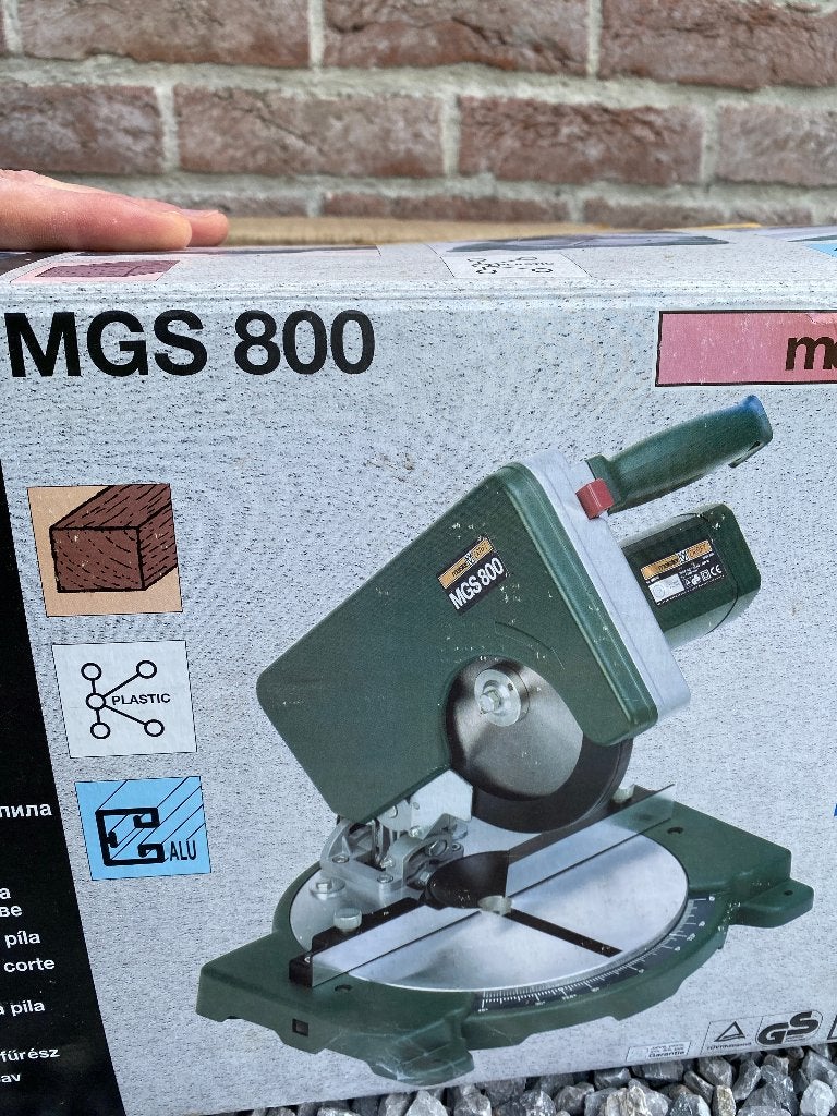 Scie à onglets électrique Meister Craft MGS 800 - 800W ️, 600 à 1200 watts, 30 à 70 mm, Comme neuf, Enlèvement