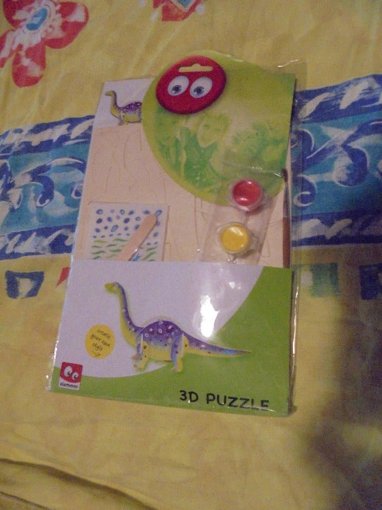 NIEUW 3D Dino puzzel, Enlèvement ou Envoi, Neuf, En bois
