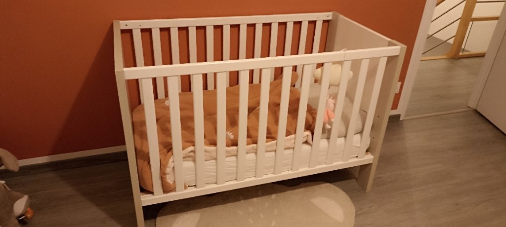 Lit bébé sauthon opal, Enlèvement ou Envoi, Matelas, Moins de 70 cm, Utilisé