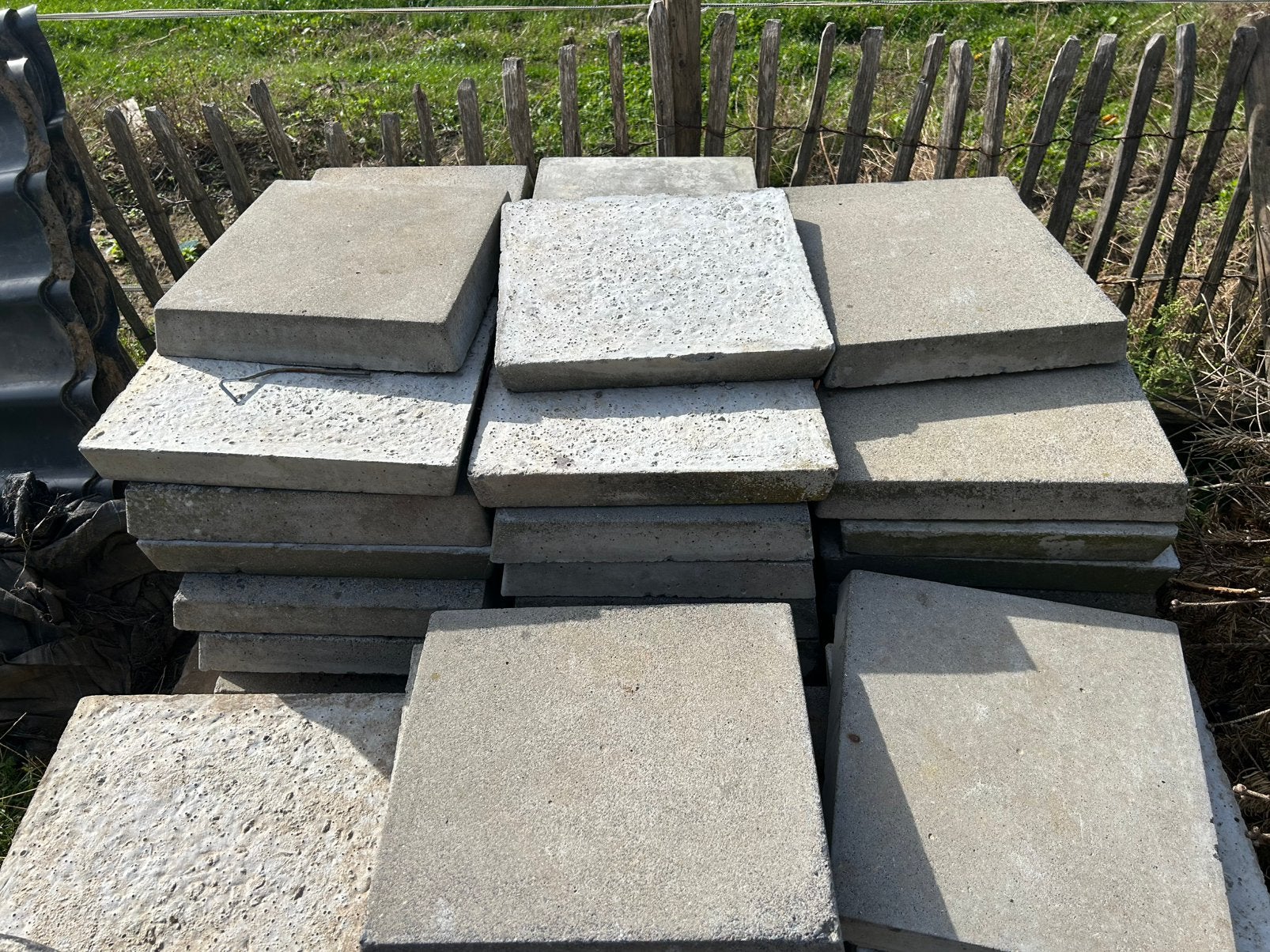 Terrastegels beton, Ophalen, Zo goed als nieuw, Beton, Terrastegels
