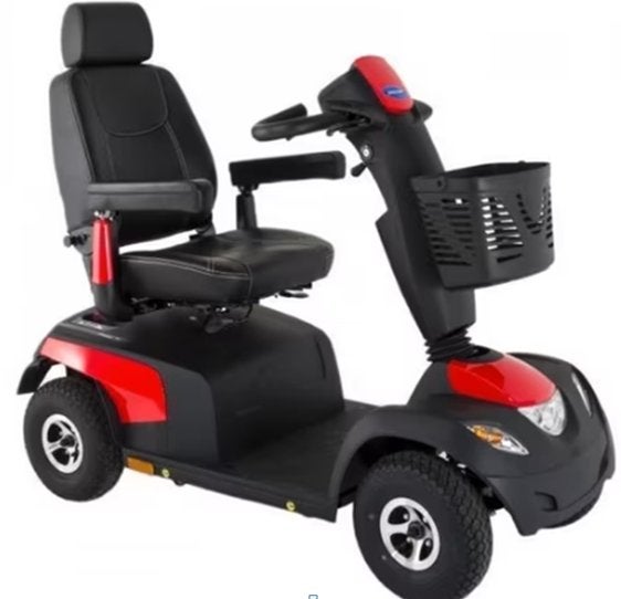 rood met zwarte elektrische scooter (invacare), Enlèvement, Utilisé, Électrique, Invecare comet pro