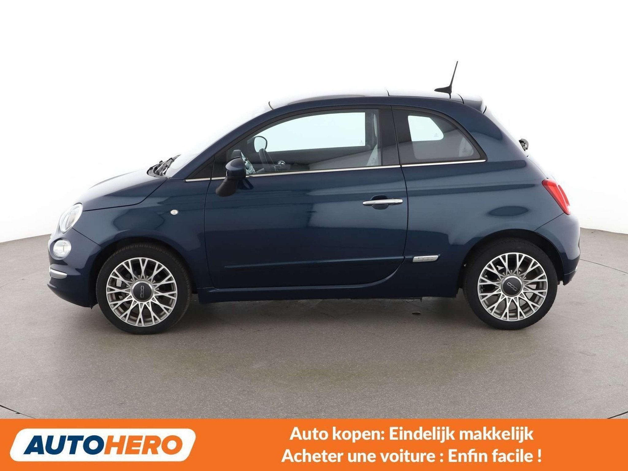 Fiat 500 1.2 Star (bj 2020, automaat), Auto's, 4 zetels, Stof, Gebruikt, Blauw