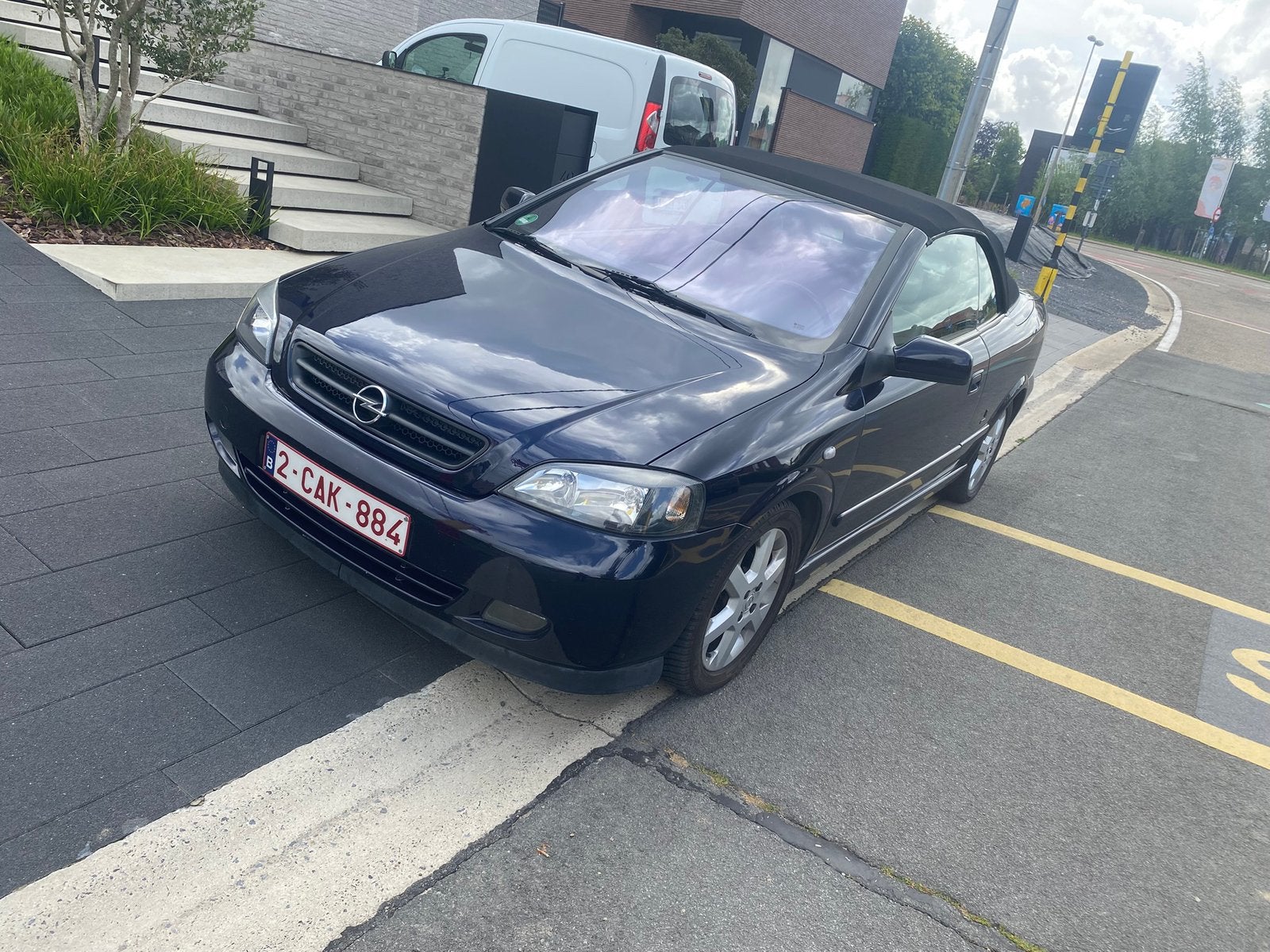 Astra G cabrio 16i 16v goede staat, Beige, Cabriolet, Blauw, Leder