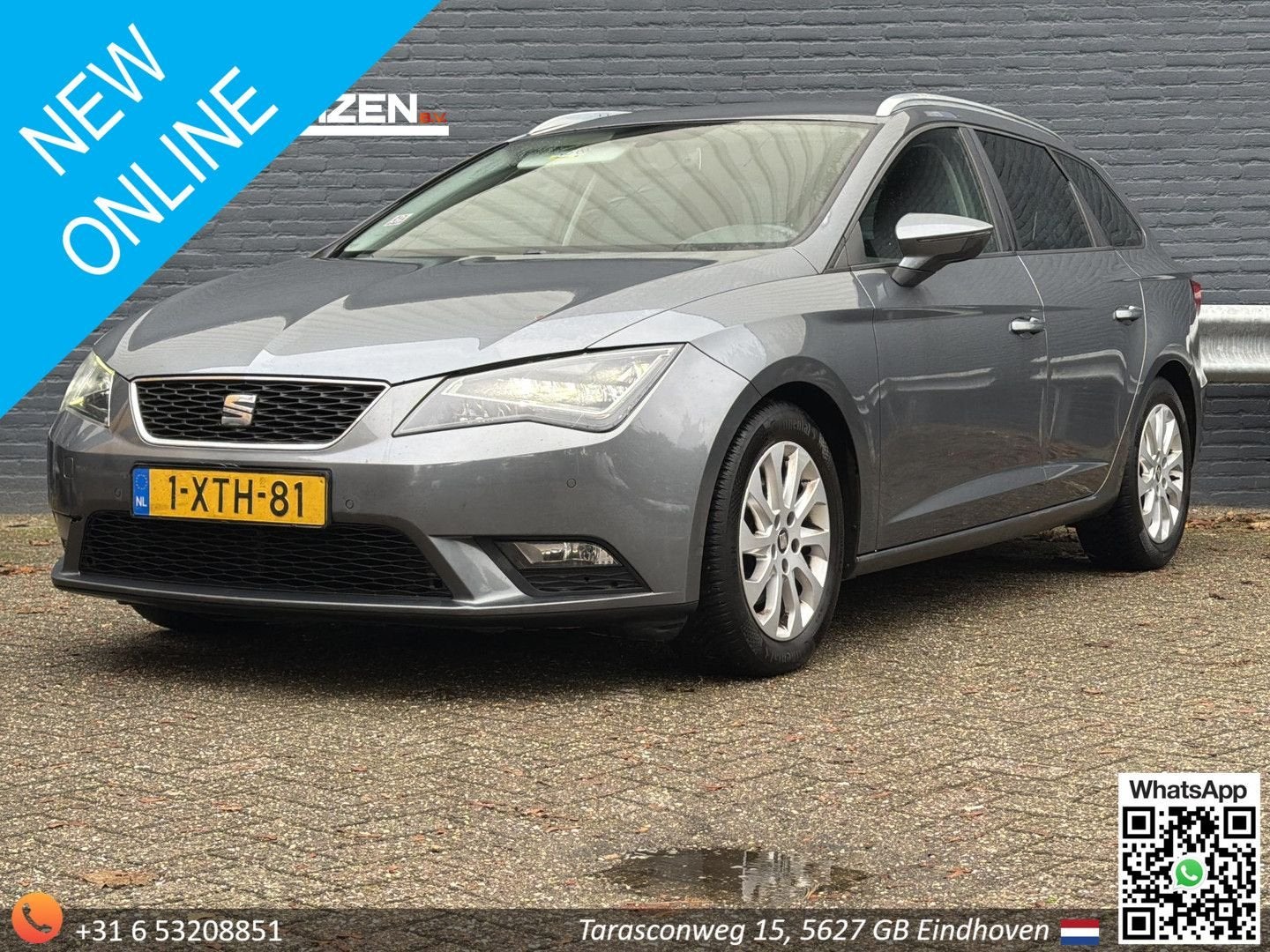 Seat Leon ST 1.6 TDI Ecomotive Lease Sport | Leder/Alcantara, Autos, Argent ou Gris, Achat, Entreprise, Noir
