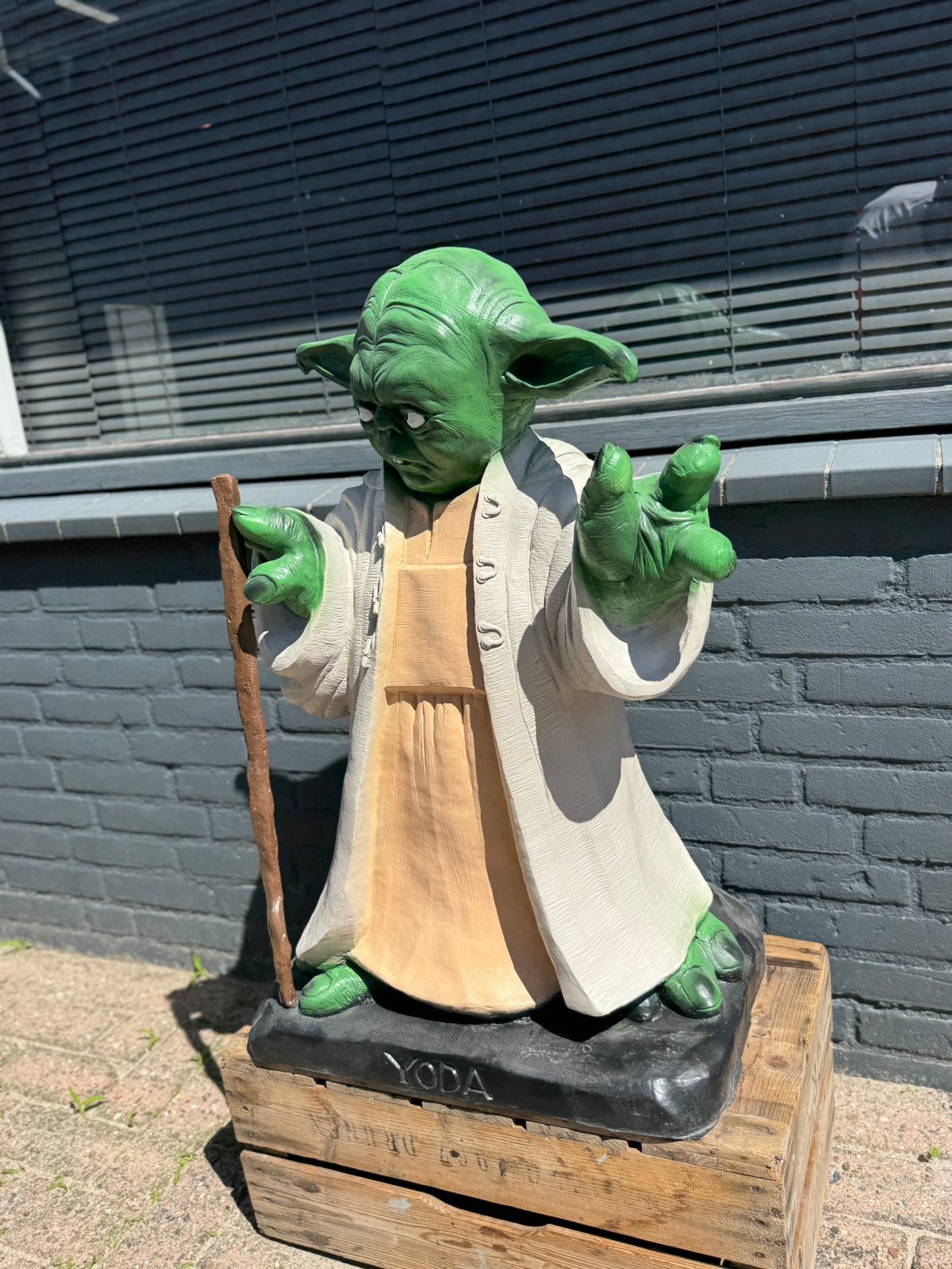 StarWars Beeld Yoda groot formaat, Ophalen, Gebruikt, Fantasy