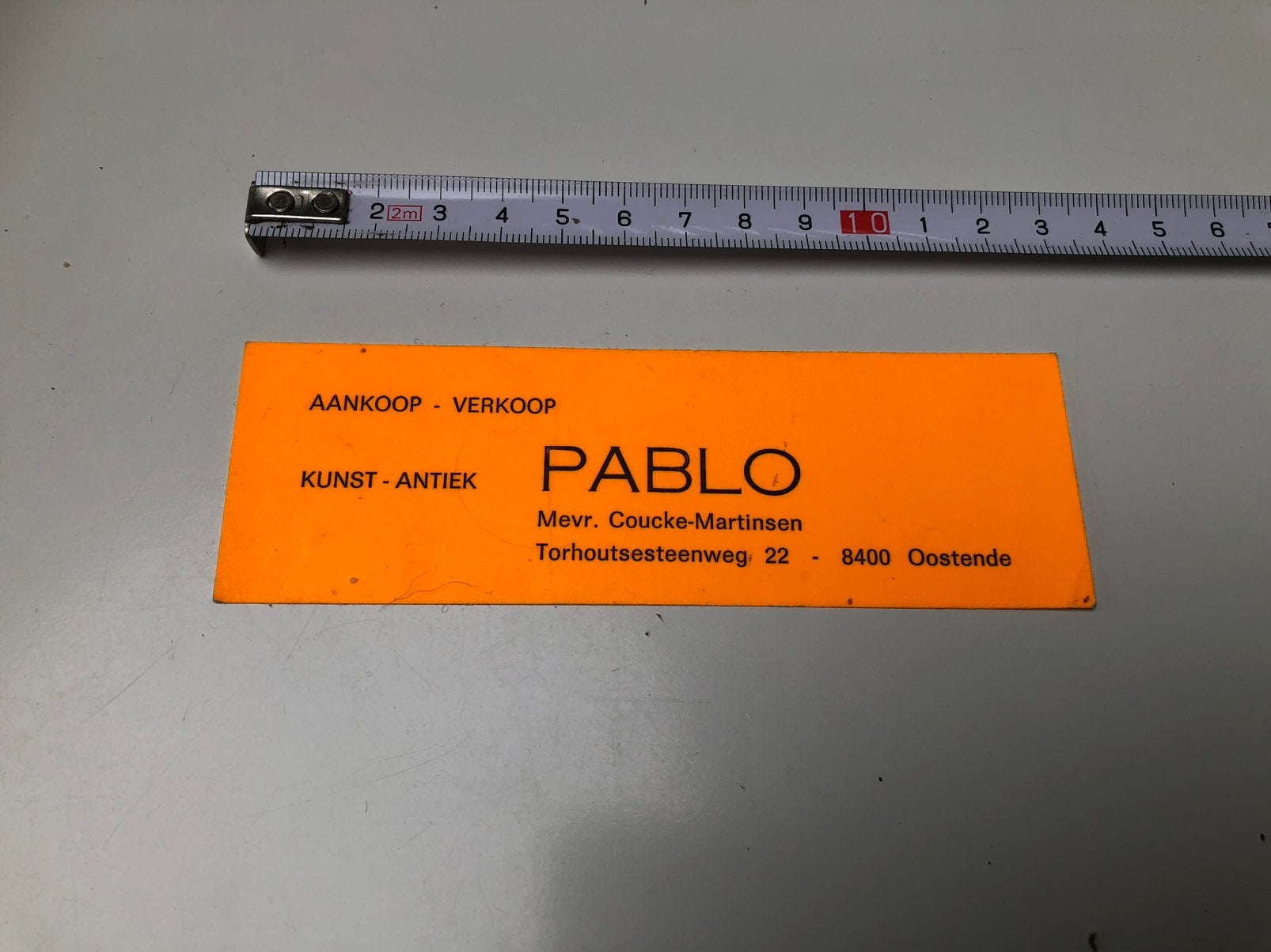 Sticker verkoopzaal pablo - Oostende, Ophalen of Verzenden, Nieuw, Bedrijf of Vereniging