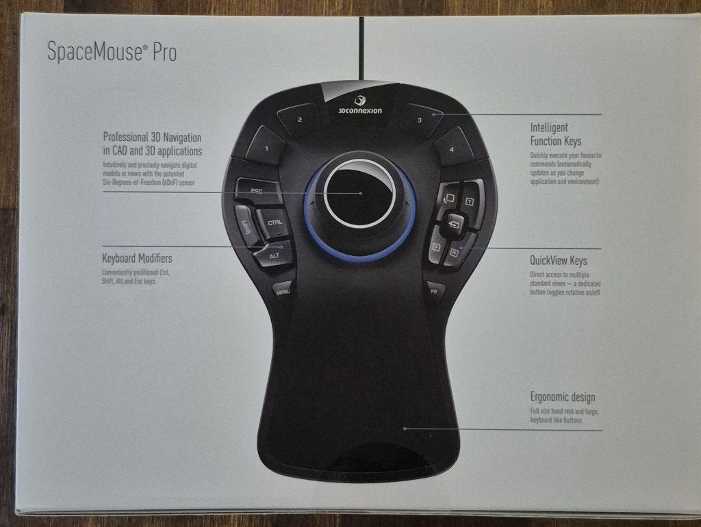 3Dconnexion SpaceMouse Pro (bekabeld) - NIEUW, Computers en Software, Muizen, Muis, Nieuw, Ophalen of Verzenden, 3DConnexion