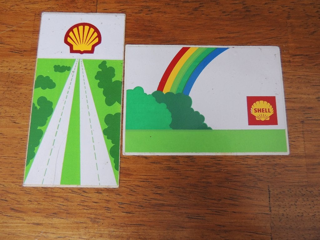 Shell 2 x sticker, Verzenden, Zo goed als nieuw, Auto of Motor