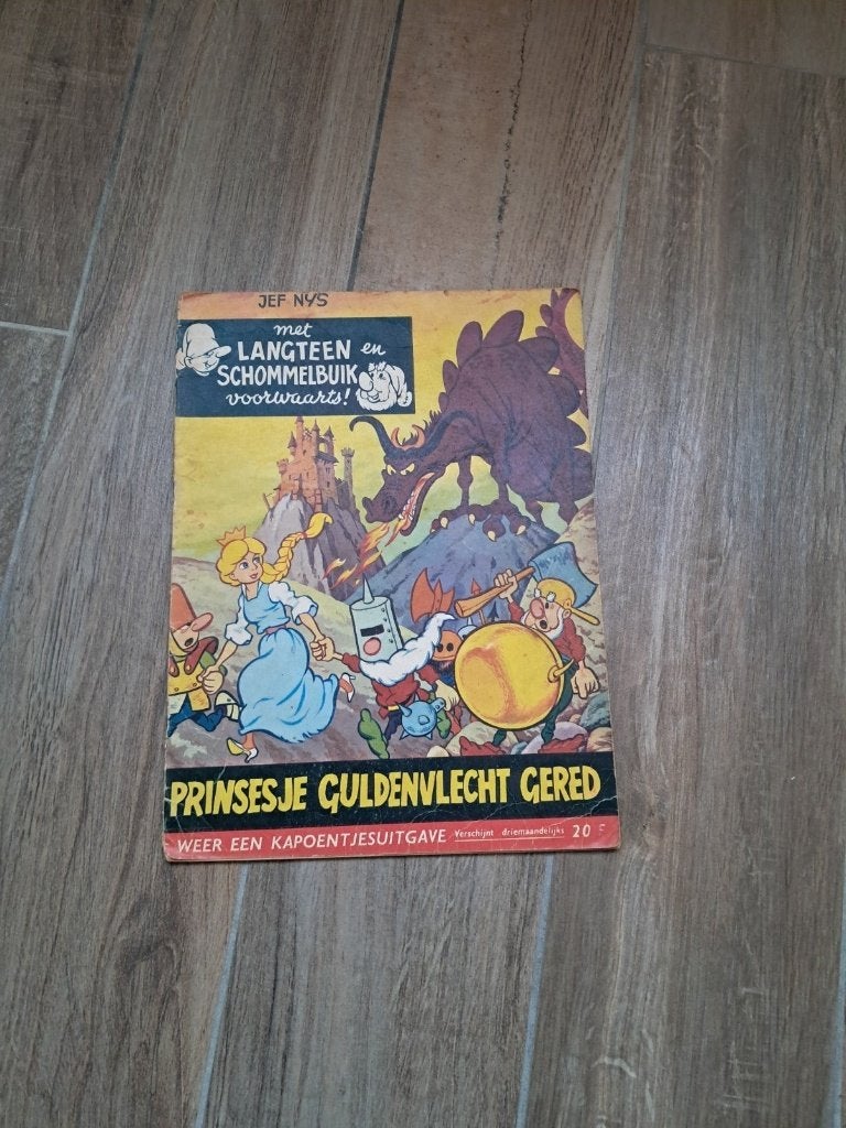 Langteen & Schommelbuik " PRINSESJE GULDENVLECHT GERED", Boeken, Ophalen of Verzenden, Gelezen, Jef Nys.