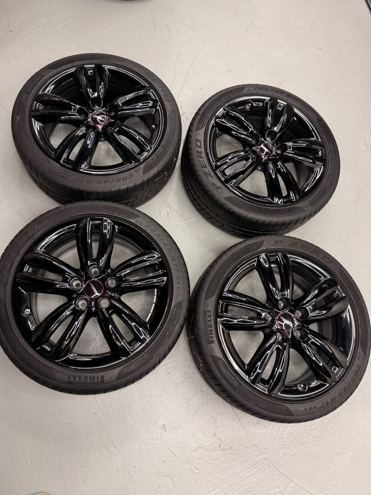 Set de jantes Mini Cooper JWC 17 pouces., Pneus été, 17 pouces, Enlèvement, Jante(s)