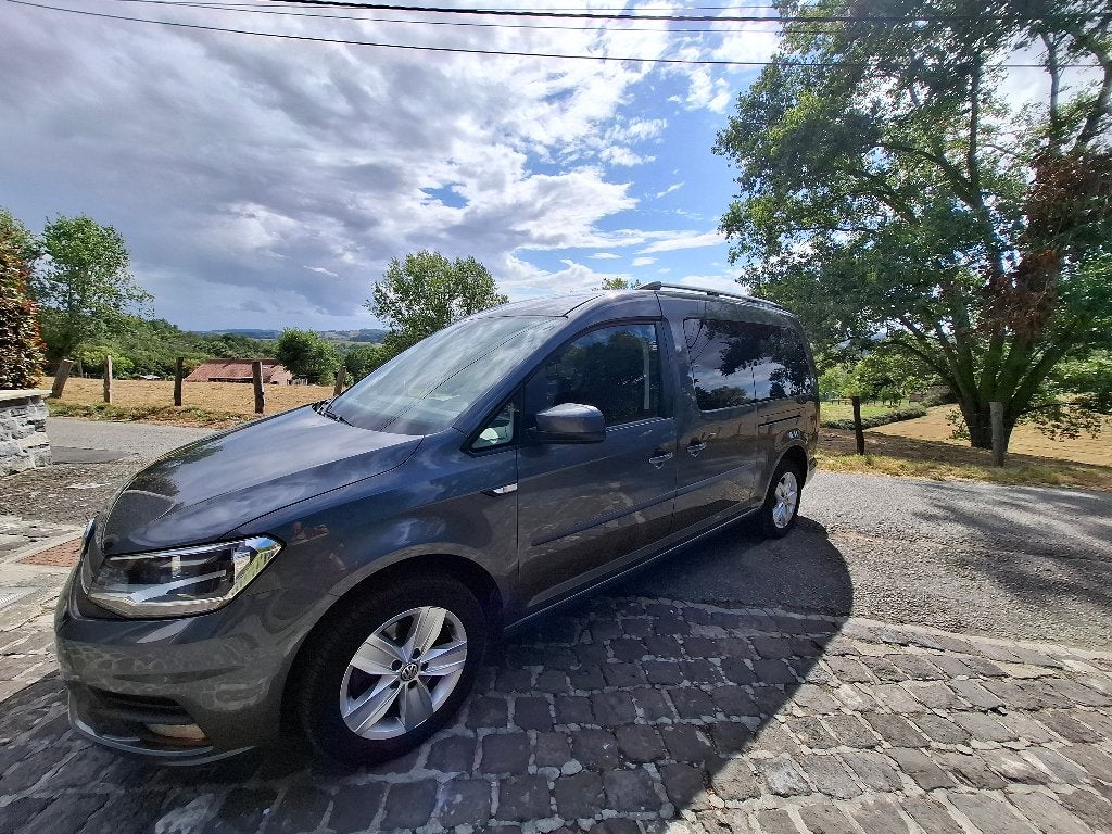 Vw caddy maxi double cabine, Auto's, Monovolume, Navigatiesysteem, Leder, 5 deurs