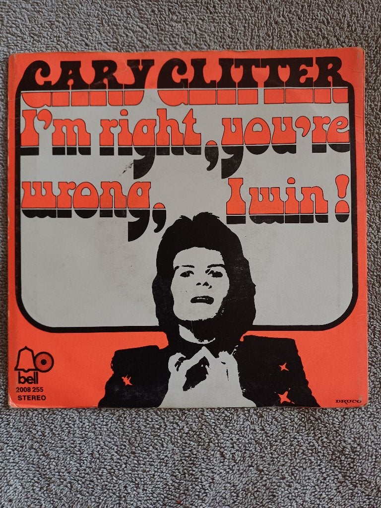 Gary Glitter – Always Yours  1974  GLAM ROCK, Enlèvement ou Envoi, Housse de protection extérieure, Comme neuf, Pop