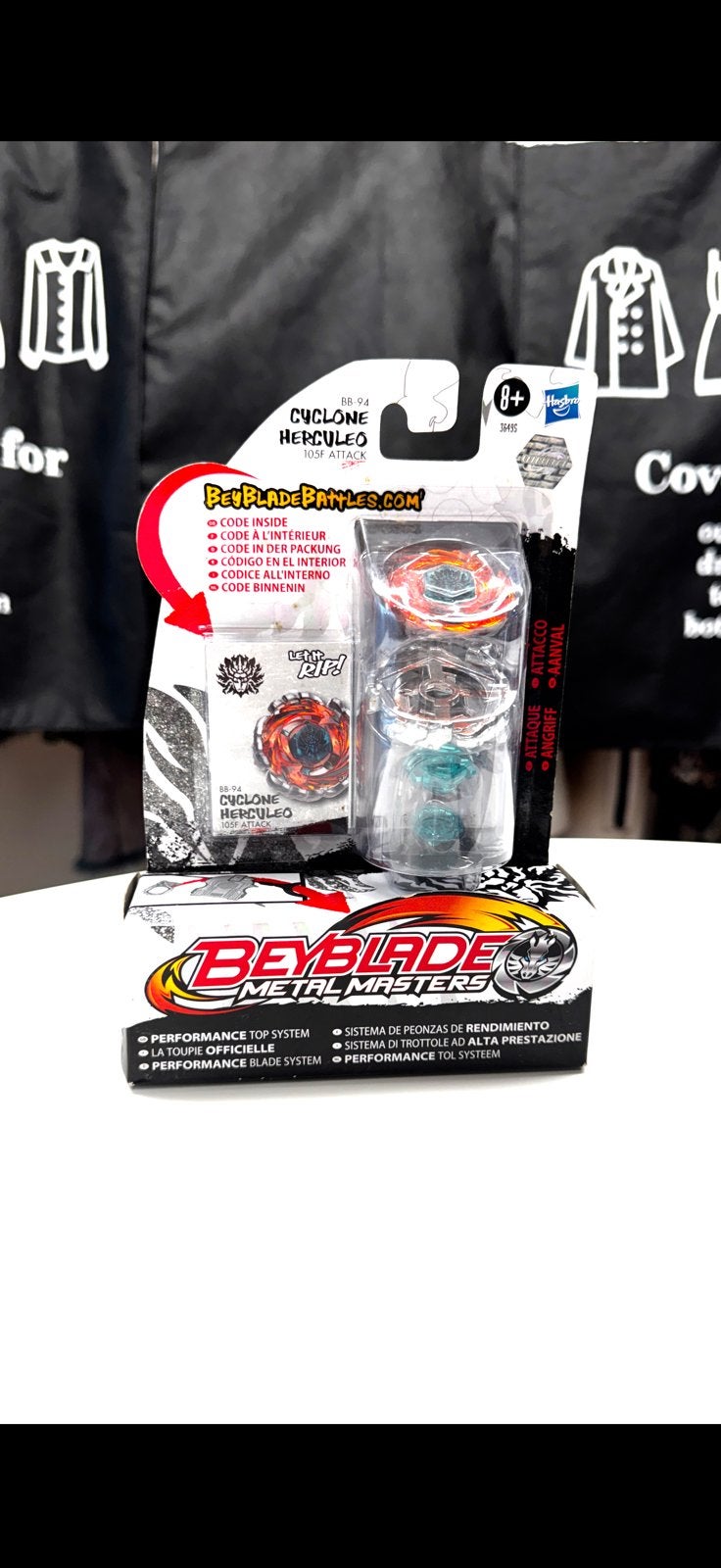 Hasbro Beyblade Metal Masters - Cyclone Herculeo 105F, Ophalen of Verzenden, Zo goed als nieuw