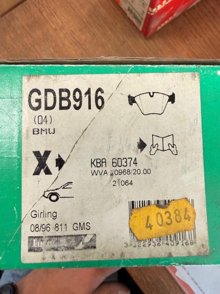 plaquettes de freins gdb916, Autos : Pièces & Accessoires, Enlèvement, BMW