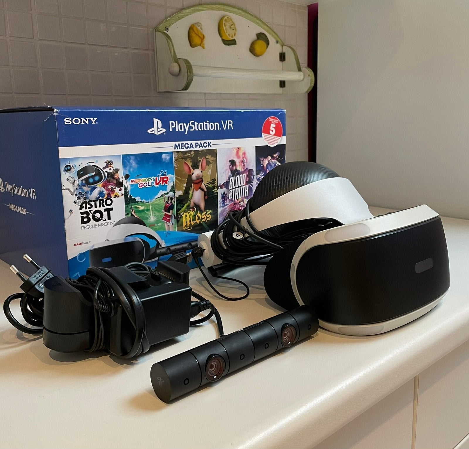 Sony VR headseat, Games en Spelcomputers, Ophalen of Verzenden, Zo goed als nieuw, VR-bril, Sony PlayStation