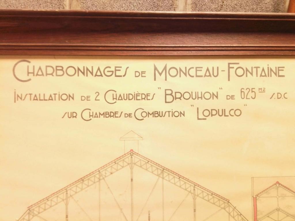 Dessin industriel de chaudière du charbonnages de monceau, Enlèvement
