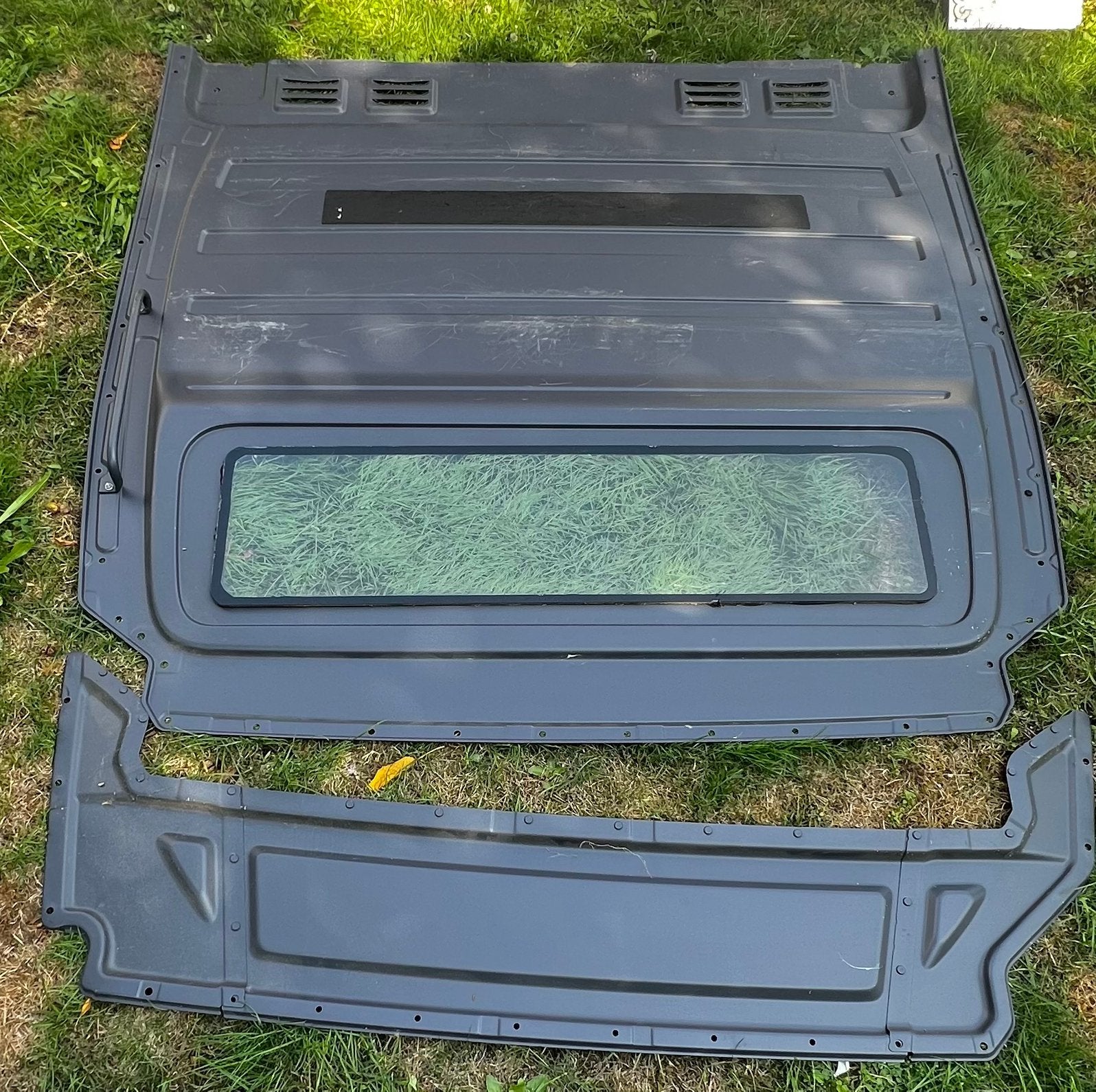 Séparation avec fenêtre pour Mercedes Sprinter W906 — gris, Enlèvement
