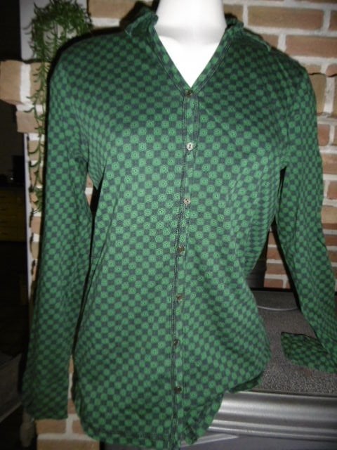 Groene dames polo T-shirt, Lerros, maat 40.Lange mouw, Kleding | Dames, Ophalen of Verzenden, Zo goed als nieuw, Maat 38/40 (M)